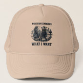 Westerse metgezel trucker pet (Voorkant)