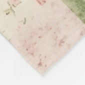 Westerse mint roze bloem quilt patronen fleece deken (Hoek)