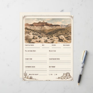 Westerse Nationale Parken Reislogboek Planner Pagi