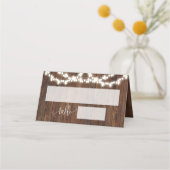 Westerse Nep Houten Trouwstoel Vouwbaar Plaatskaartje (Voorkant)