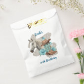 Westerse paard verjaardag favoriet tasje bedankzakje (Gezegeld)