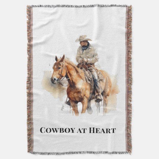 Westerse paardenranch-souvenirdecoratie deken (Voorkant Verticaal)