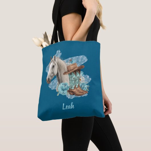 Westerse paardentas tote bag (Dichtbij)