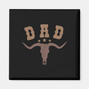 Westerse Papa Eerste Tweede Verjaardag Cowboy Fami Magneet