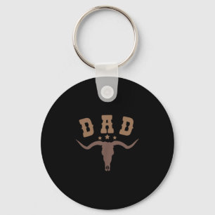 Westerse papa eerste tweede verjaardag cowboy fami sleutelhanger
