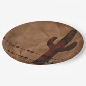 Westerse papieren bordje (Gekanteld)