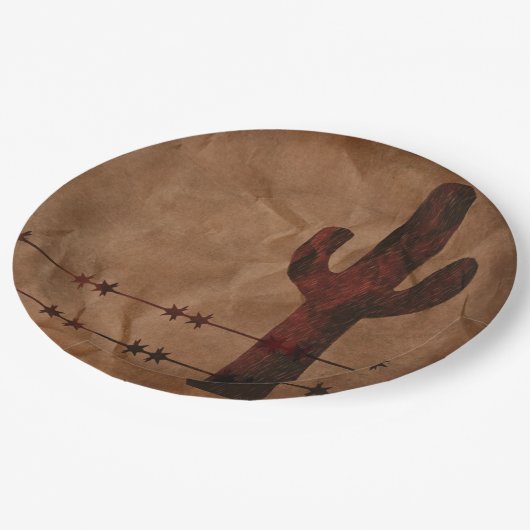 Westerse papieren bordje (Gekanteld)