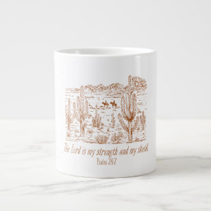 Westerse Psalm 28:7De Heer Is Mijn Kracht Grote Koffiekop