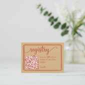 Westerse QR-code bijlage voor bruidschattenlijst (Staand voorkant)