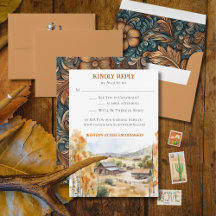 Westerse Ranch RSVP-kaart