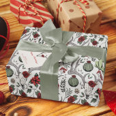 Westerse Rendier Schedel Vakantie Cadeaupapier