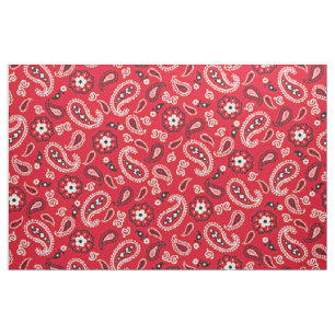 Westerse Rode Paisley Stof