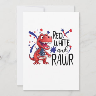Westerse Rode Witte Rawr Dinosaurussen  Kaart