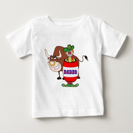 Westerse rodeo-clown en stier (Voorkant)