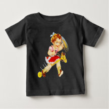 Westerse rodeo-cowgirl op stokpaard