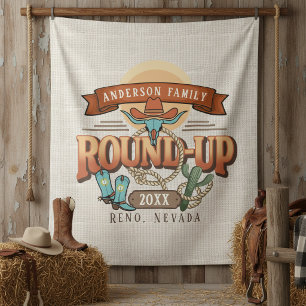 Westerse Round-Up Foto Achtergrond ID1318 Wandkleed