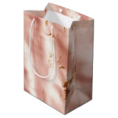 Westerse Roze Nep Koeienhuid Bruiloftsfeest Medium Cadeauzakje (Achterkant Gekanteld)