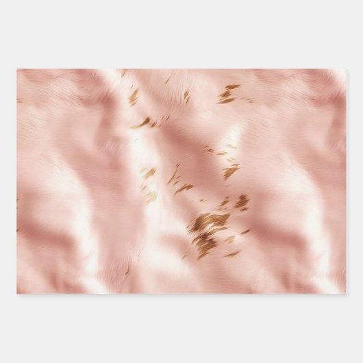 Westerse Roze Nep Koeienhuid Verjaardag Inpakpapier Vel (Voorkant)