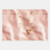 Westerse roze nepbont verjaardag inpakpapier vel (Voorkant)