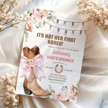 Westerse Roze Niet Haar Eerste Rodeo Baby Strooi