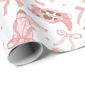 Westerse roze rodeo laarzen met strikken bruidsfee cadeaupapier (Rol Hoek)