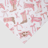 Westerse roze rodeo laarzen met strikken bruidsfee tissuepapier (Detail)