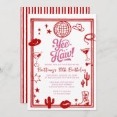 Westerse Rustieke 30e, 40e Cowgirl Verjaardag  Kaart (Voorkant / Achterkant)