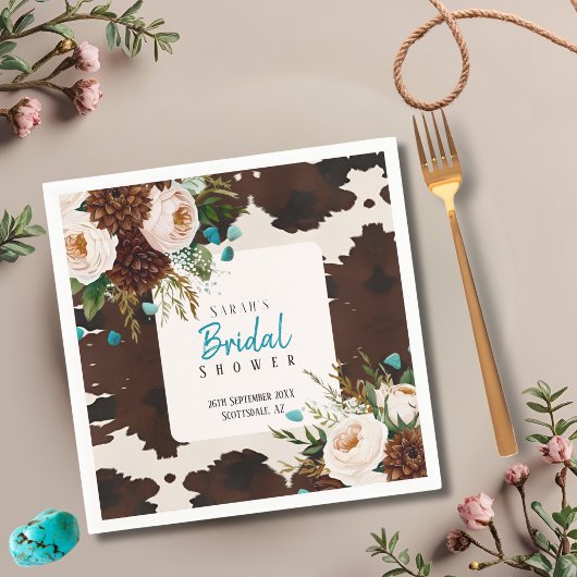 Westerse Rustieke Boho Wilde Bloem Bruidsdiner Servet