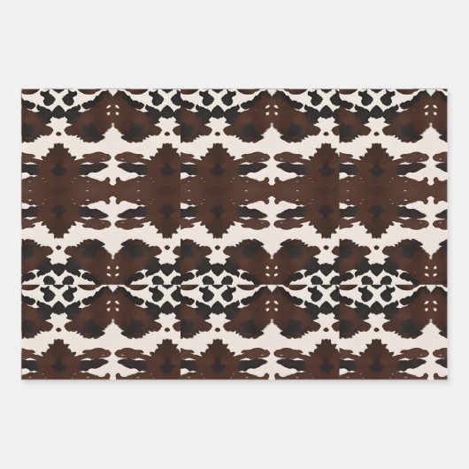 Westerse Rustieke Boho Wilde Bloem Turkoois Stenen Inpakpapier Vel (Voorkant 2)