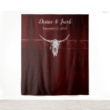 Westerse Rustieke Stier Schedel Bourgondië Achterg