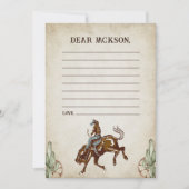 Westerse Rustieke Tijdscapsule Notitie Berichtkaar Kaart (Voorkant)