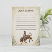 Westerse Rustieke Tijdscapsule Notitie Berichtkaar Kaart (Staand voorkant)