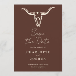 Westerse Save the Date | Rustieke Boho Koeien Sche