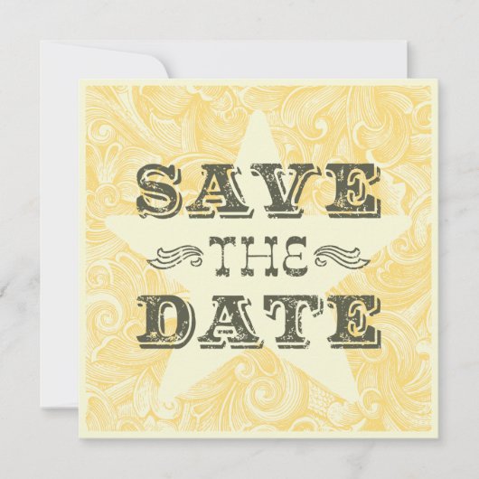 Westerse Save the Date (tweezijdig) (Voorkant)