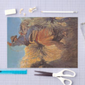 Westerse Schilderij “Paard springt van slang” Tissuepapier (Craft)