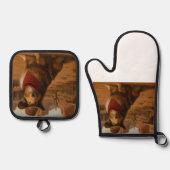 Westerse Sheltie Ovenwant & Pannenlap Set (Voorkant)