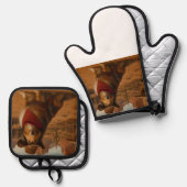 Westerse Sheltie Ovenwant & Pannenlap Set (Voorkant / Achterkant)
