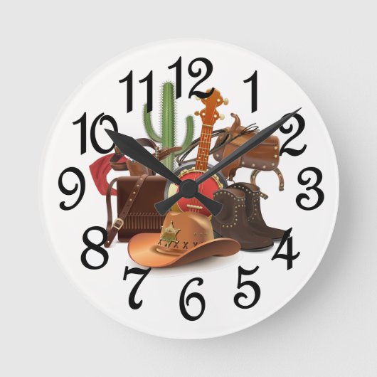 Westerse Sheriff Ronde Klok (Voorkant)