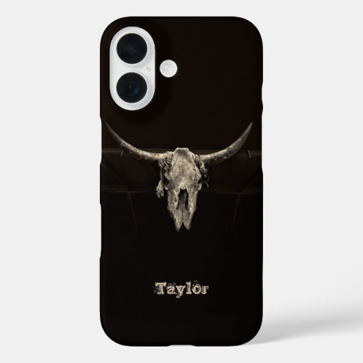 Westerse Stier Schedel Land Cowboy Landelijk Vinta Case-Mate iPhone Case (Achterkant)