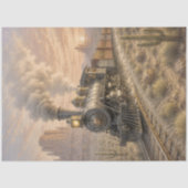 Westerse Stoomtrein Decoupage Tissuepapier (Voorkant)