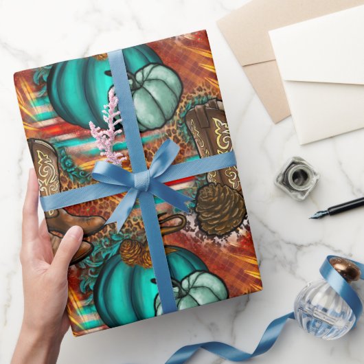 Westerse Thanksgiving  Cadeaupapier (Geschenken)