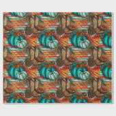 Westerse Thanksgiving  Cadeaupapier (Vlak)