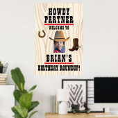 Westerse Thema Poster met Foto (Thuiskantoor)