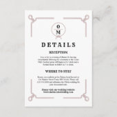 Westerse trouw rustieke cowboy bruiloft informatiekaartje (Voorkant)