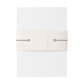 Westerse Trouw Rustieke Landelijke Vintage Buikban Uitnodigingen Wikkel (Achterkant Voorbeeld)