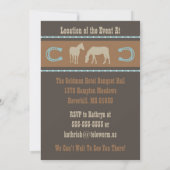 Westerse trouwfeest uitnodiging (Achterkant)