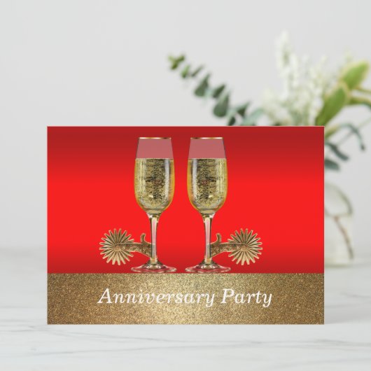 Westerse trouwfeest verjaardagsfeestje kaart (Staand voorkant)