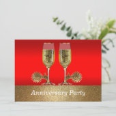 Westerse trouwuitnodiging jubileumfeest kaart (Staand voorkant)