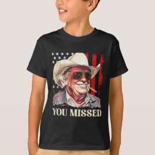 Westerse Trump Cowboy Je hebt Trump 2025 Vlag gemi T-shirt