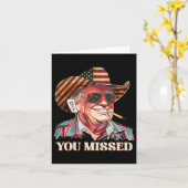 Westerse Trump Cowboy Je Miste Amerikaanse Vlag Co Kaart (Gele Bloem)